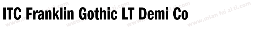 ITC Franklin Gothic LT Demi Compressed Italic字体转换